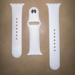 38mm Apple Watch bands - white - small/medium and medium/large.